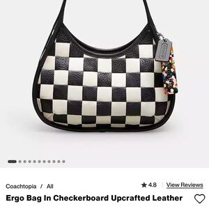 Black and White Checkerboard Ergo Bag.